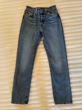 Levi's 501 Women’s Blue Denim Jeans Size 25
